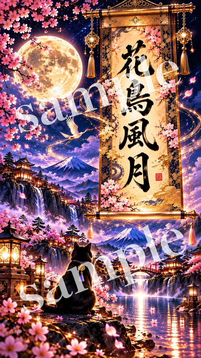 AIを活用したオリジナルスマホ壁紙制作します 幻想的なスマホ壁紙を制作します イメージ4