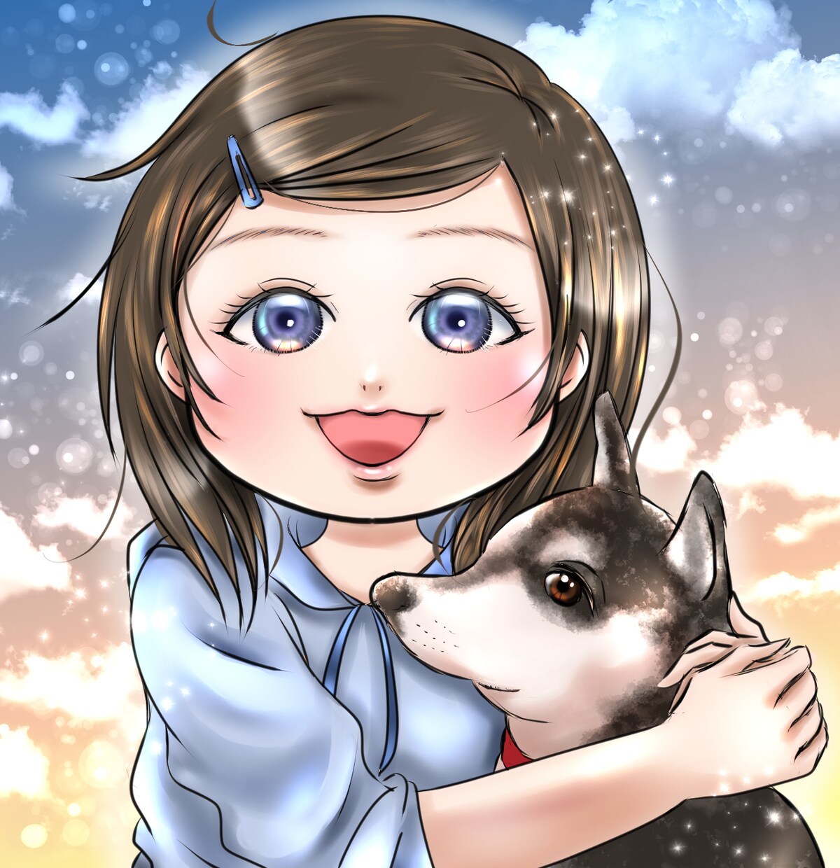 似顔絵、イラスト描きます 夏休み特価！マンガ風の似顔絵やアイコン用イラストを描きます。 イメージ1