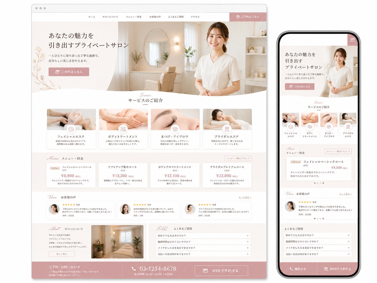 安心価格で自分で更新できるHPを制作します WordPressで簡単更新／スマホ対応・初心者歓迎 イメージ6