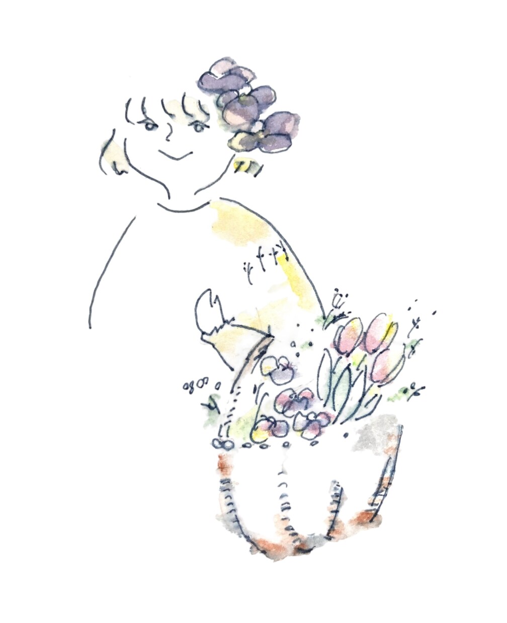 絵本のようなイラスト描きます 似顔絵、アイコン、挿絵、POPにどうぞ イメージ2