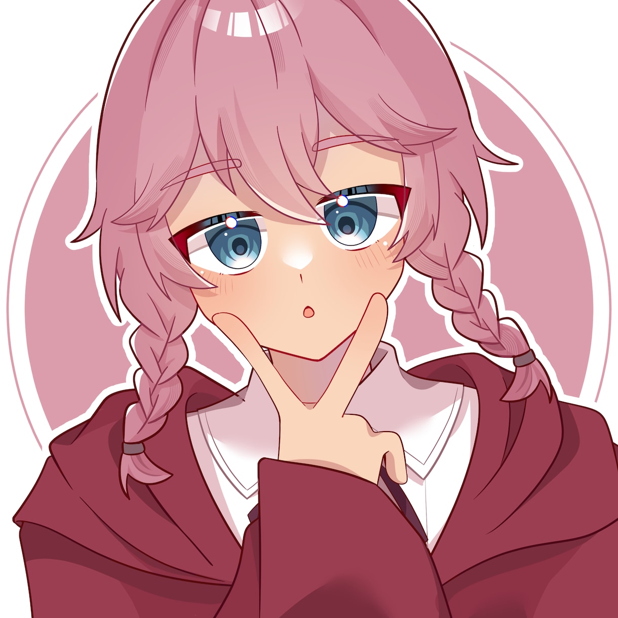 かわいいアニメ塗りのイラストを描きます SNSのアイコンや、お友達へのプレゼントにも！ イメージ1