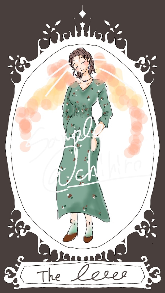 あなたのオーラをタロットイラストにします あなたをタロットに当てはめイラストを描きます+プチ占い付き イメージ3