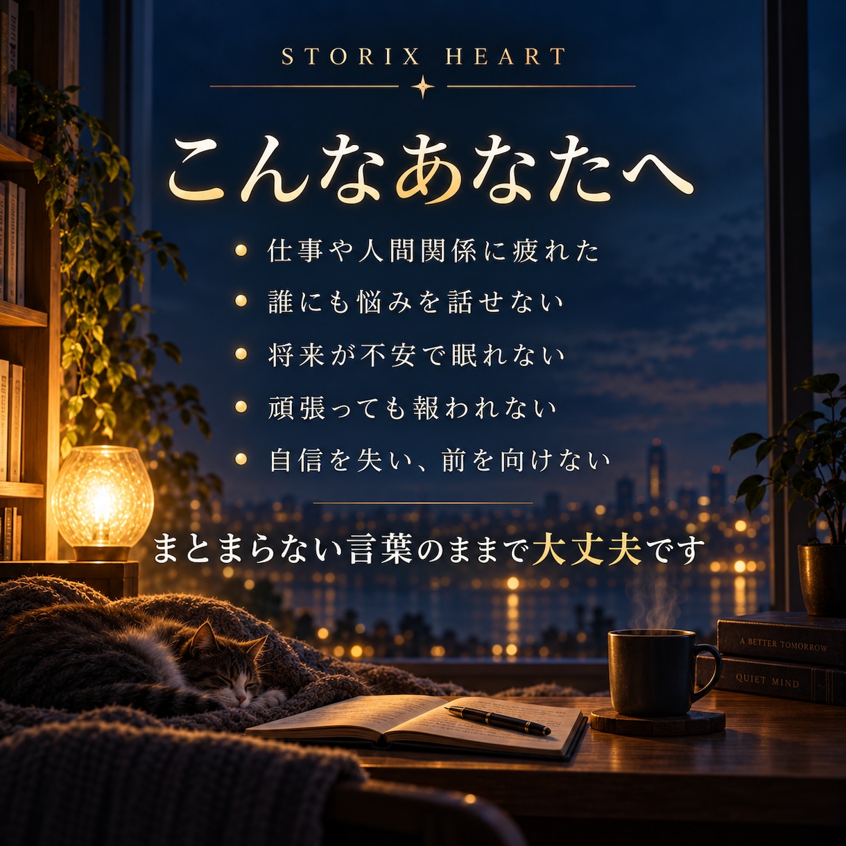 人生に行き詰まったあなたの心に、文章で寄り添います 誰にも言えない悩みを否定せず、あなただけの言葉を届けます イメージ2