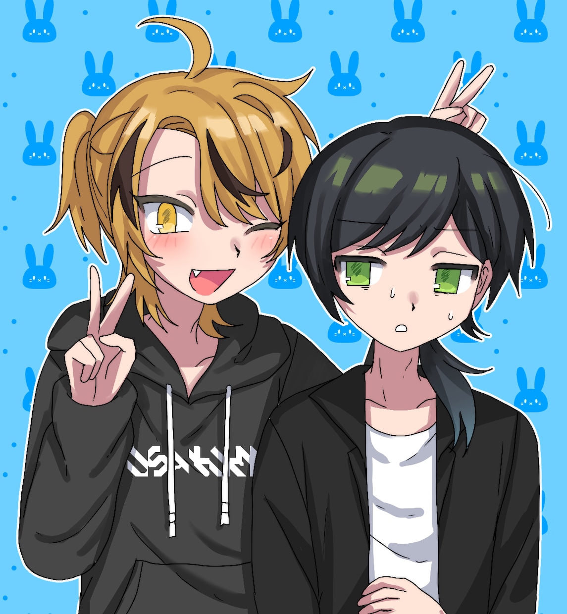 オリジナル、GL、BL、コンビ絵等の２人絵描きます 2名のイラストか、単体イラストを２枚お描きします！ イメージ2