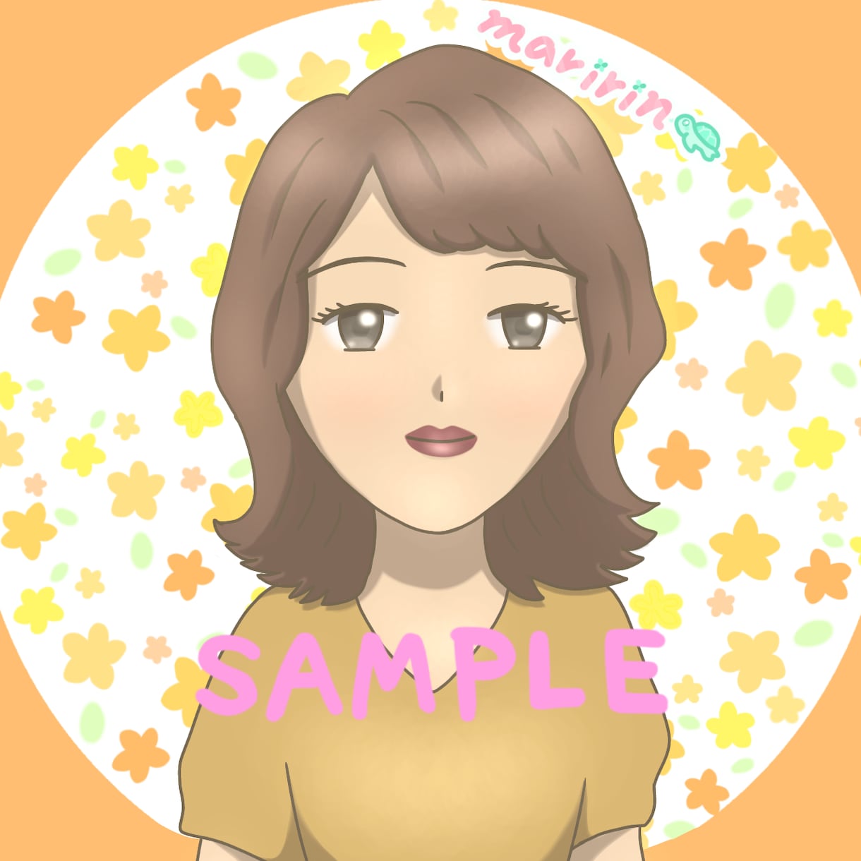 ほんわかやさしい雰囲気の似顔絵を描きます 【SNS向け】なんとなく似てる！あなたの似顔絵描きます♪ イメージ7