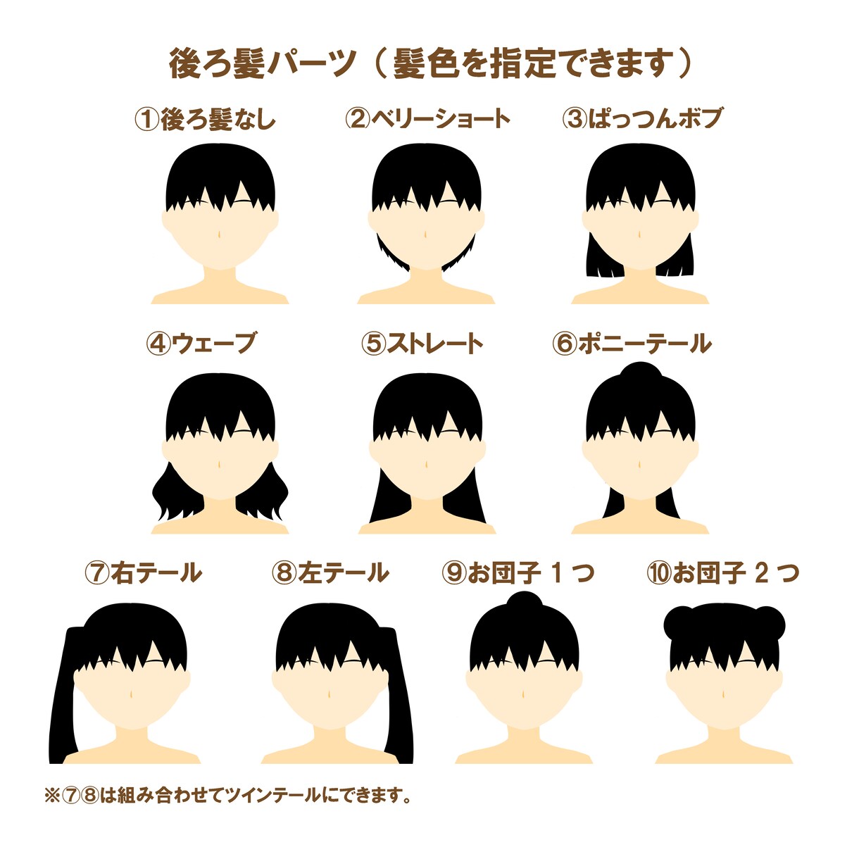 アニメ風のすっきりとしたアイコンイラストを作ります パーツを選んで簡単にオーダーできるキャラクターイラスト イメージ5