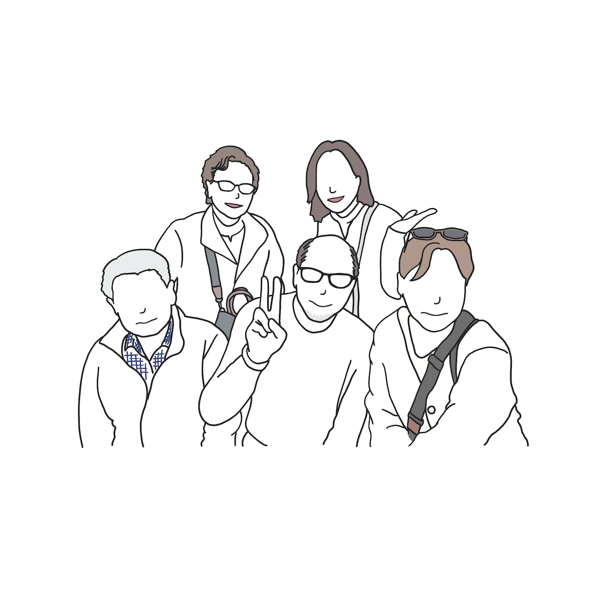 写真からシンプルな人物イラストを描きます SNSアイコン・家族の記念・日常。写真の雰囲気をやさしく形に イメージ2