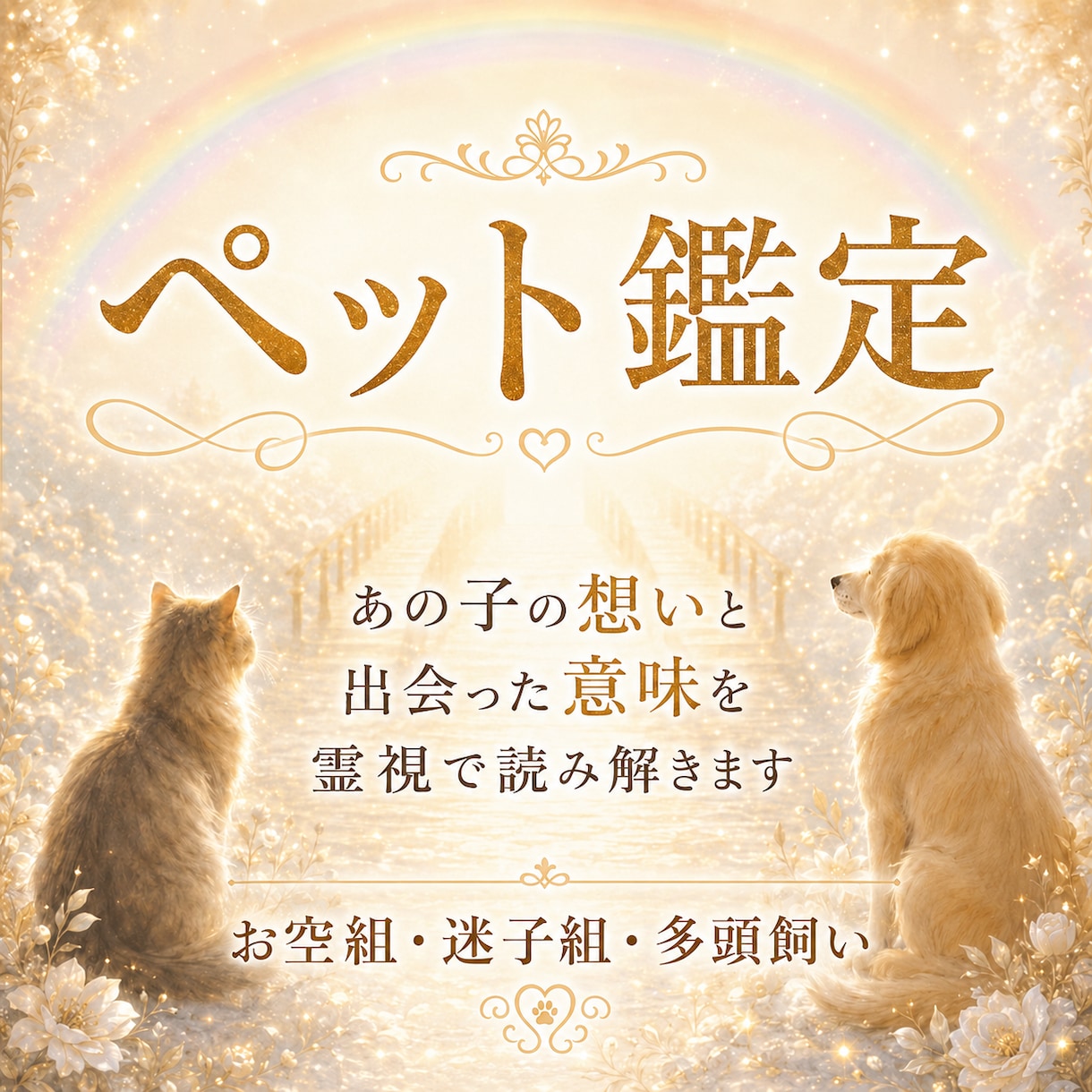 大切なペットの気持ちや出会いの意味を霊視します お空組・迷子組も！ペットちゃんの気持ちと伝えたいメッセージ イメージ1