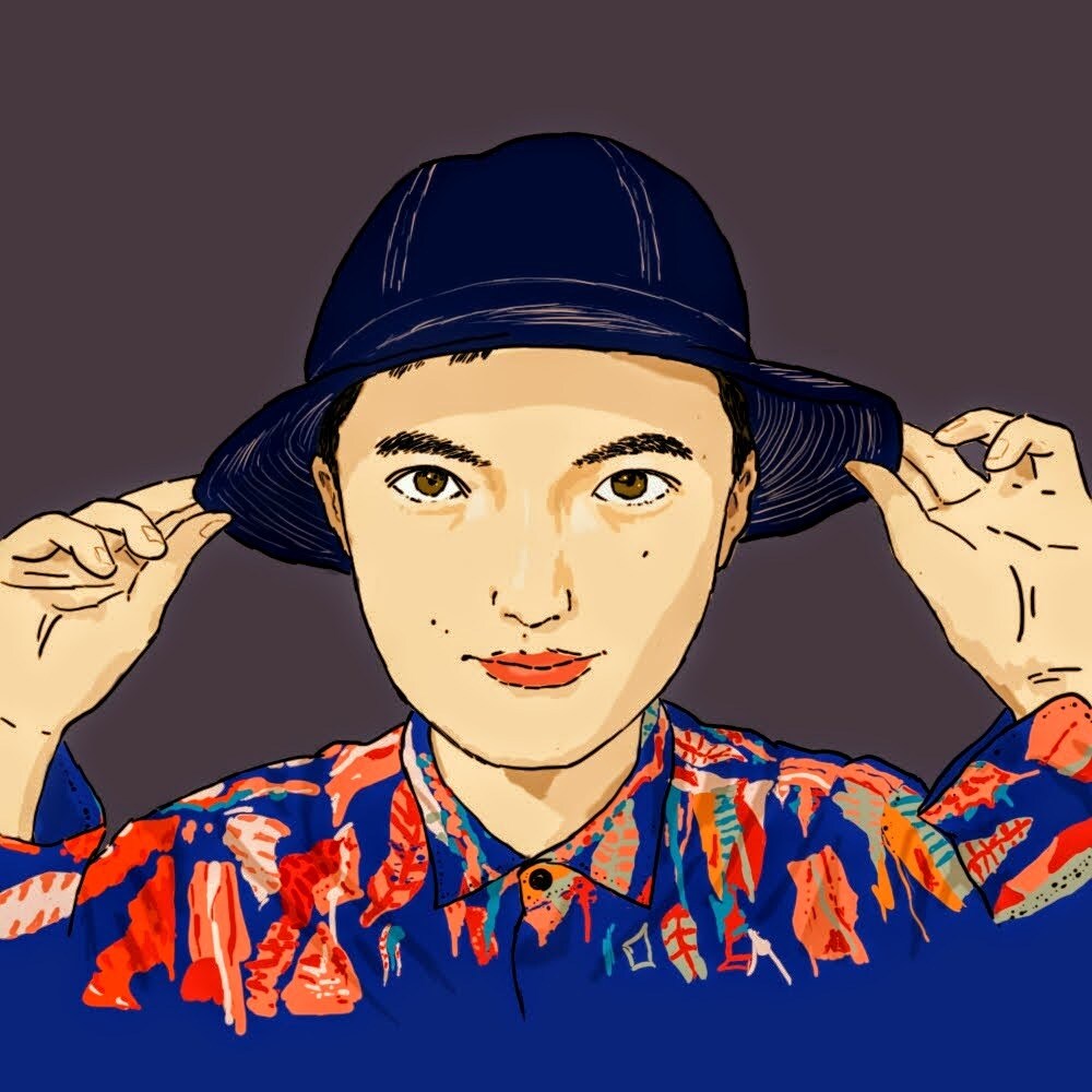 リアル寄り、ややマンガ調の似顔絵描きます 線画をベースに明るい着色でさっぱりした絵に仕上げます イメージ1