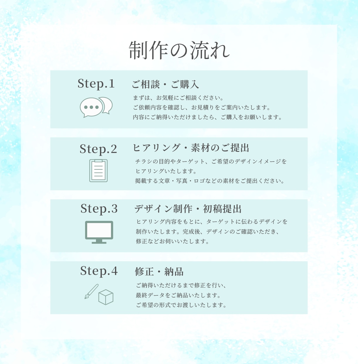 世界観が伝わり、集客に繋がるチラシを制作します ✨先着1名様限定！通常18,000円→5,500円✨ イメージ7