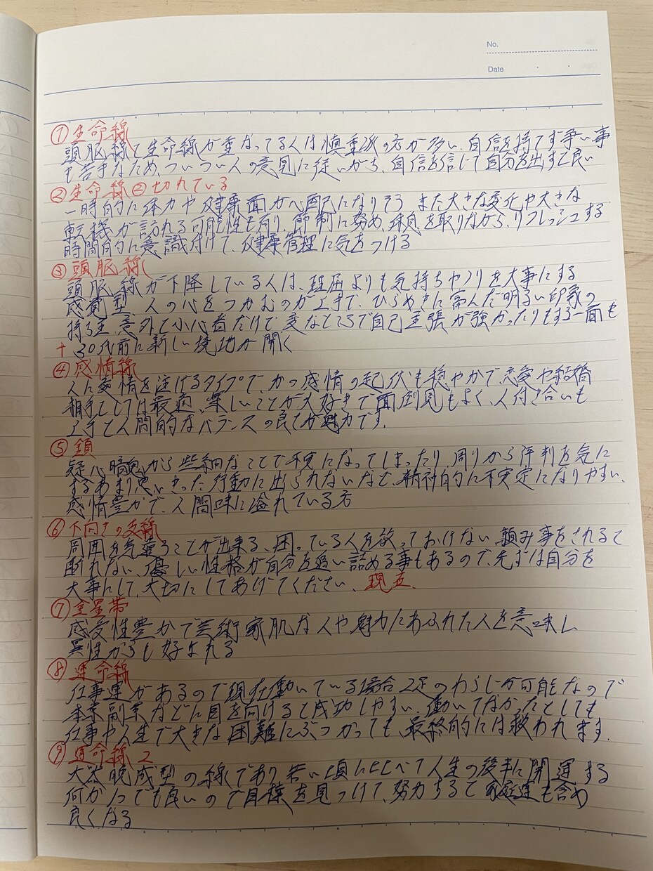 A4用紙手相鑑定で、過去〜現在〜未来を占いします 手相鑑定、誰かのお役に立てれば幸いです イメージ3
