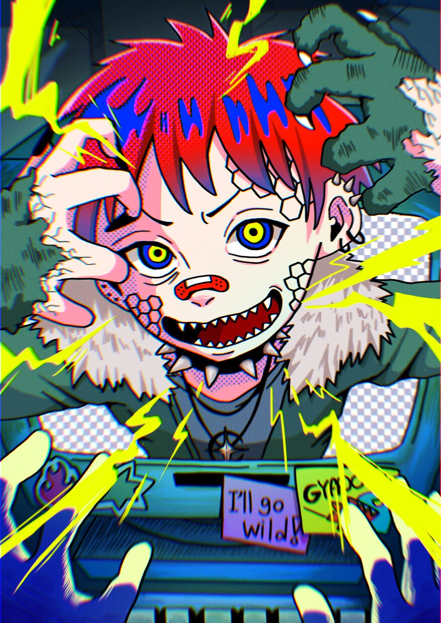 ポップ画風な1枚絵を描きます 鮮やかな色合いと勢いのある構成で誰よりも目立つ1枚に イメージ2