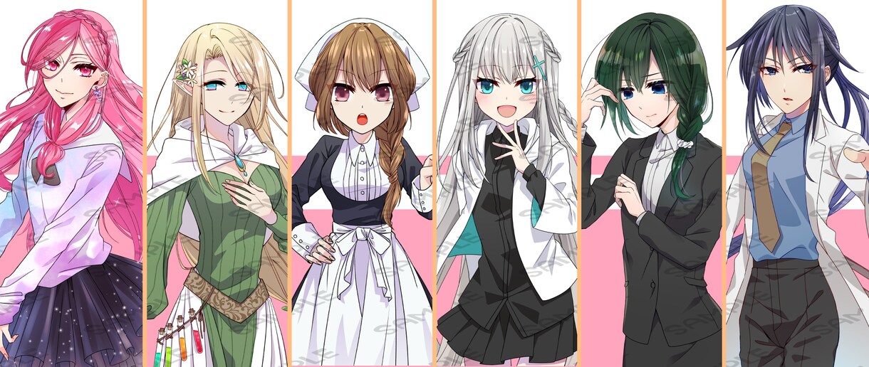 キャラクターの立ち絵イラスト制作いたします 配信用・TRPG・ゲーム等の立ち絵 お描きいたします。 イメージ6