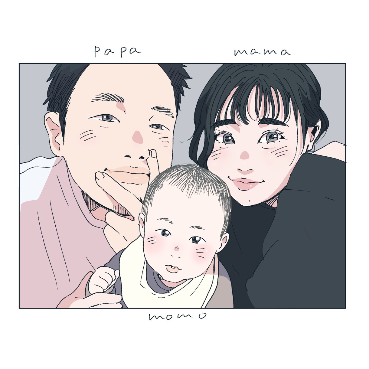 ウェルカムボードやプレゼントに使える似顔絵描きます お写真から似顔絵イラストを作成します！ イメージ5