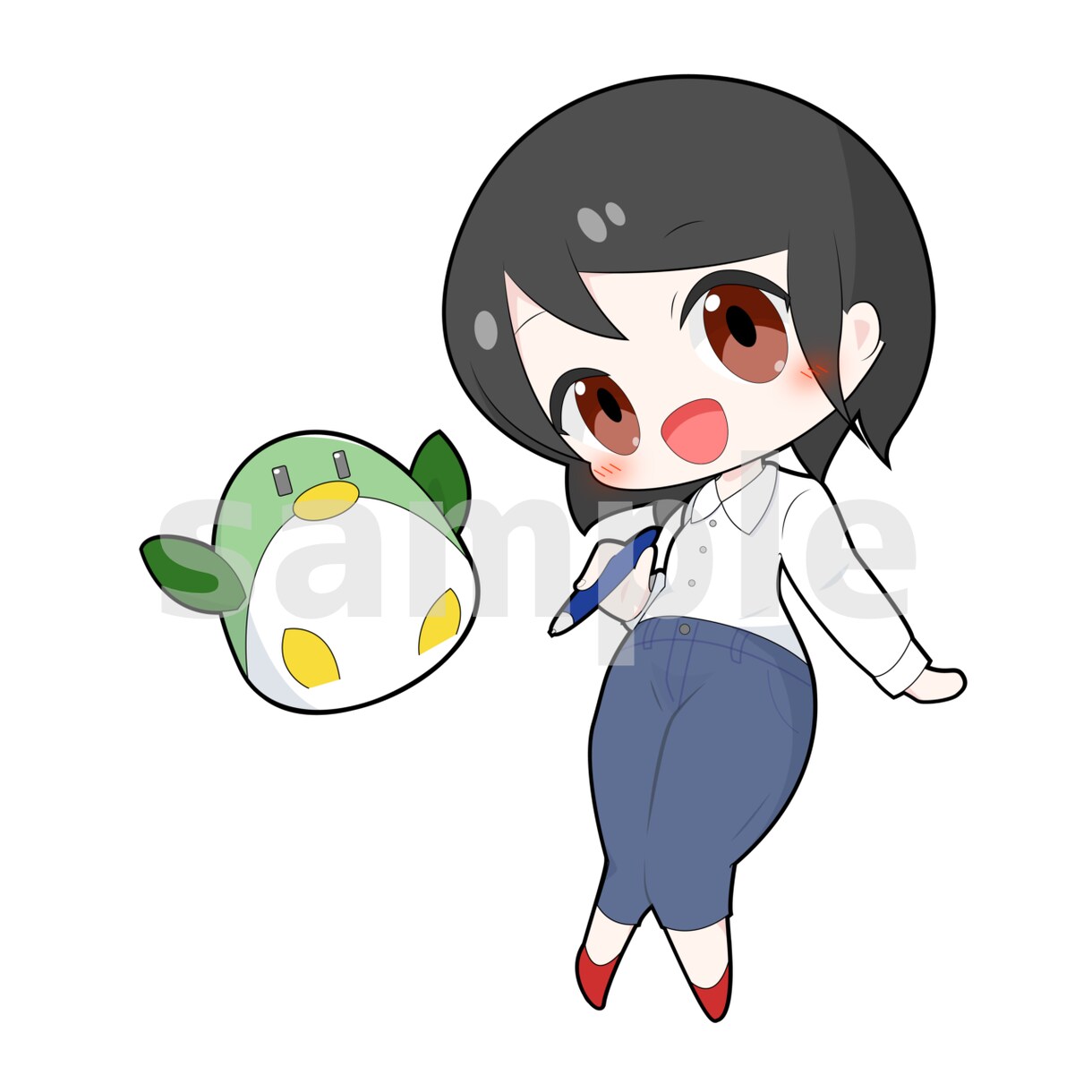 SNSで使える！ミニキャライラスト制作します SNSのアイコンにぴったりな、萌えるかわいいイラストです！ イメージ2