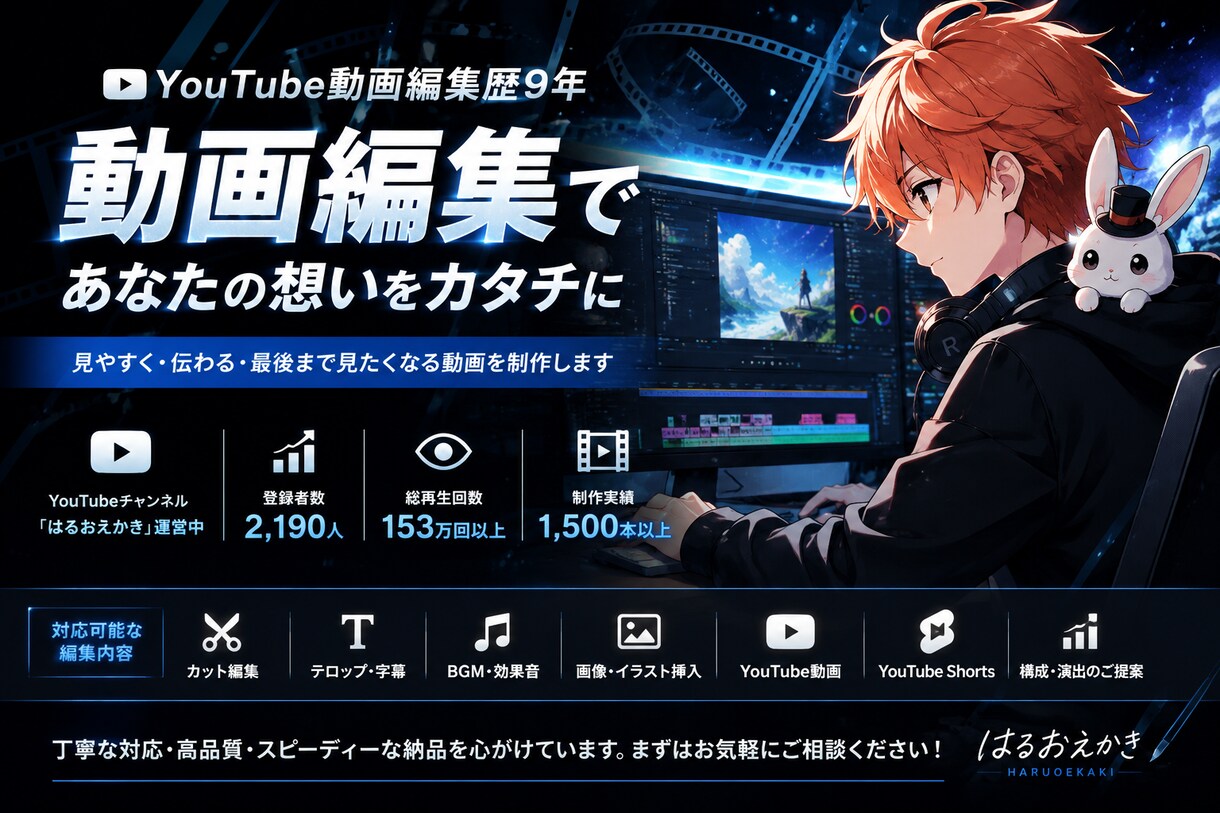 YouTubeやTikTokショート動画編集します 編集歴9年の経験を活かし、あなたの動画を魅力的に仕上げます イメージ2