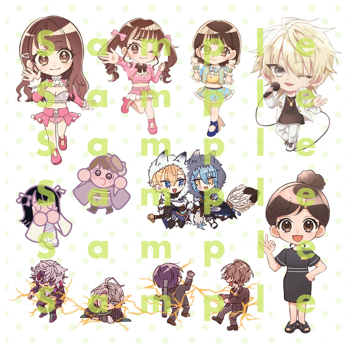 親しみやすい！可愛いミニキャラ描きます 絵柄や頭身選べます◎アイコンなどにいかがですか？ イメージ4