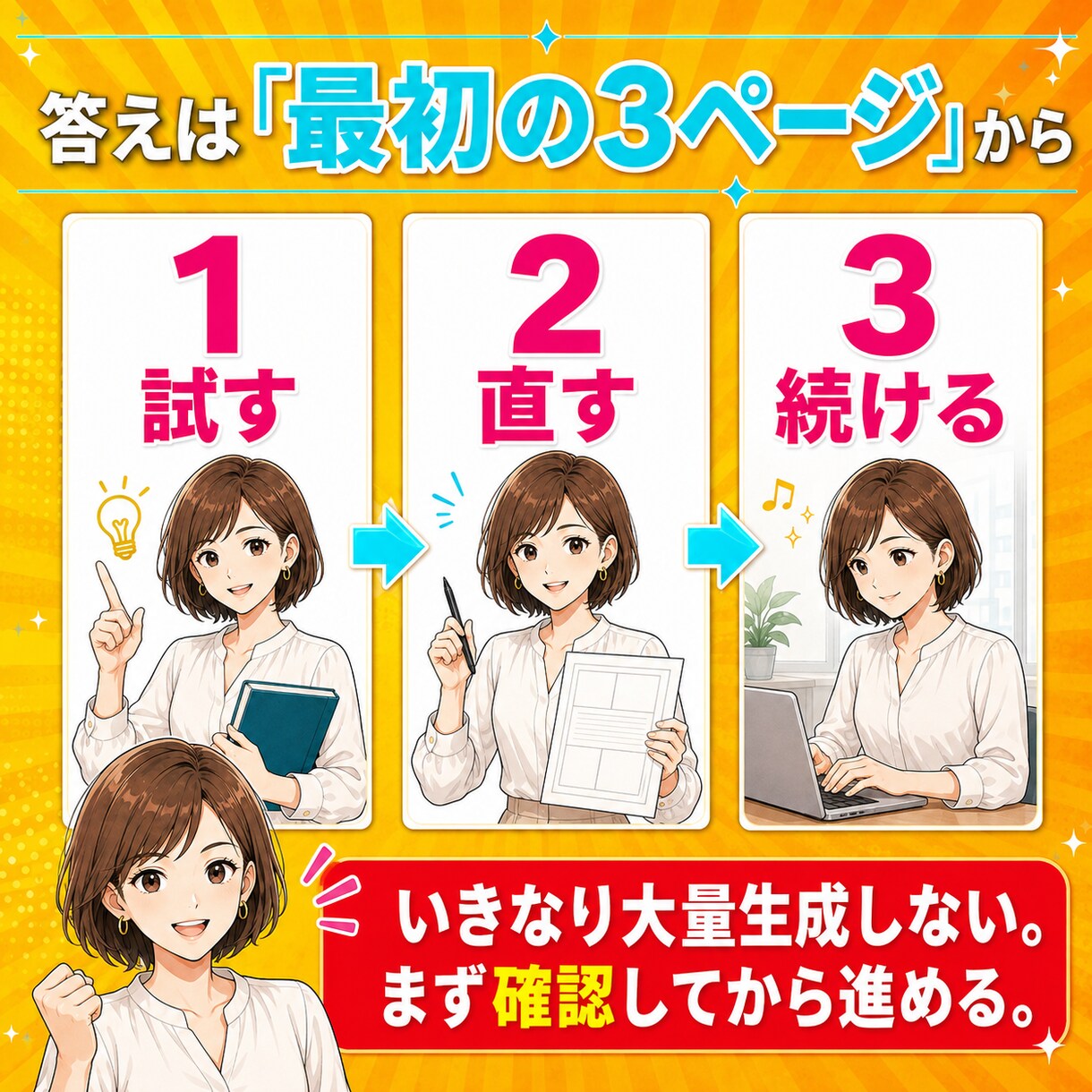 初心者が原稿からAI漫画自動作成ガイド提供します SNS・LP・Kindle・幅広く使えるテンプレ丸ごと収録 イメージ5