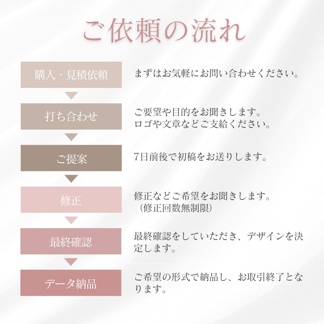 女性向けのシンプルなチラシを作成いたします サロン・店舗・イベント等おしゃれなチラシを作りませんか？ イメージ2