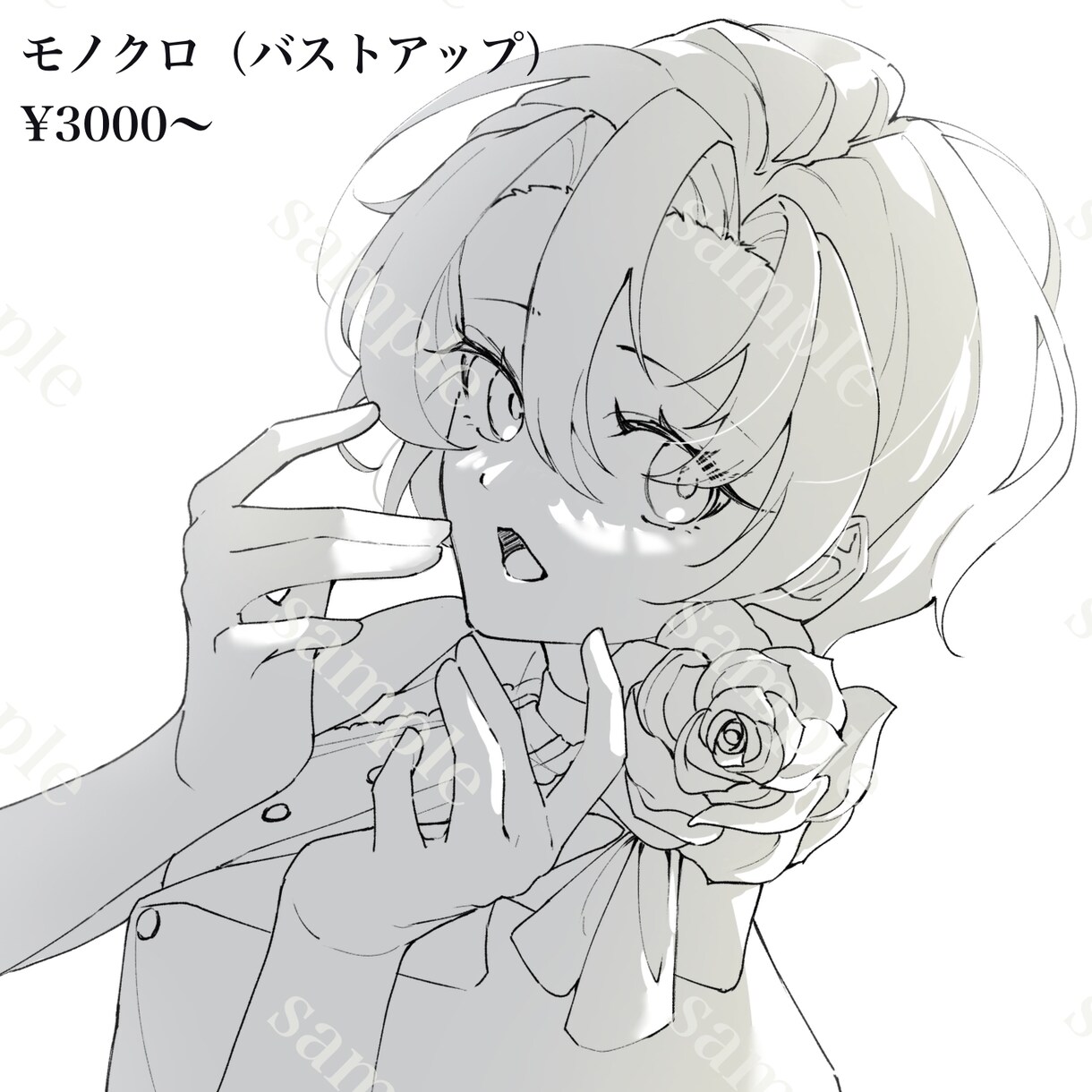 バストアップ、アイコンなどのイラストを描きます 明暗のついた綺麗めのイラストが得意です イメージ4
