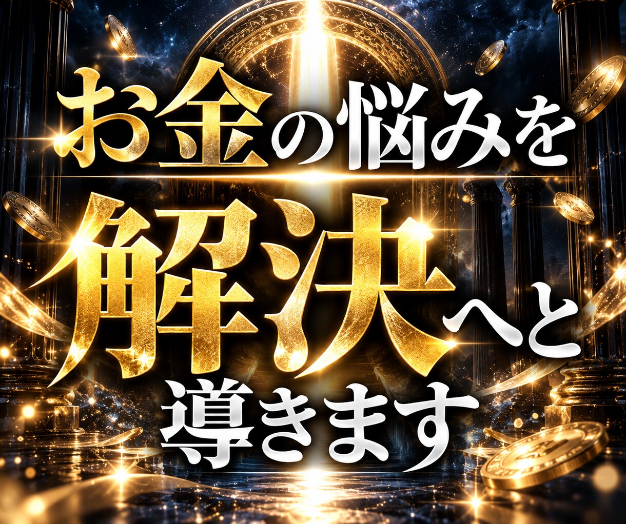 金運のエネルギーを導き、お金の悩みを解決します 尽きないお金の不安を解決へと導きます イメージ1