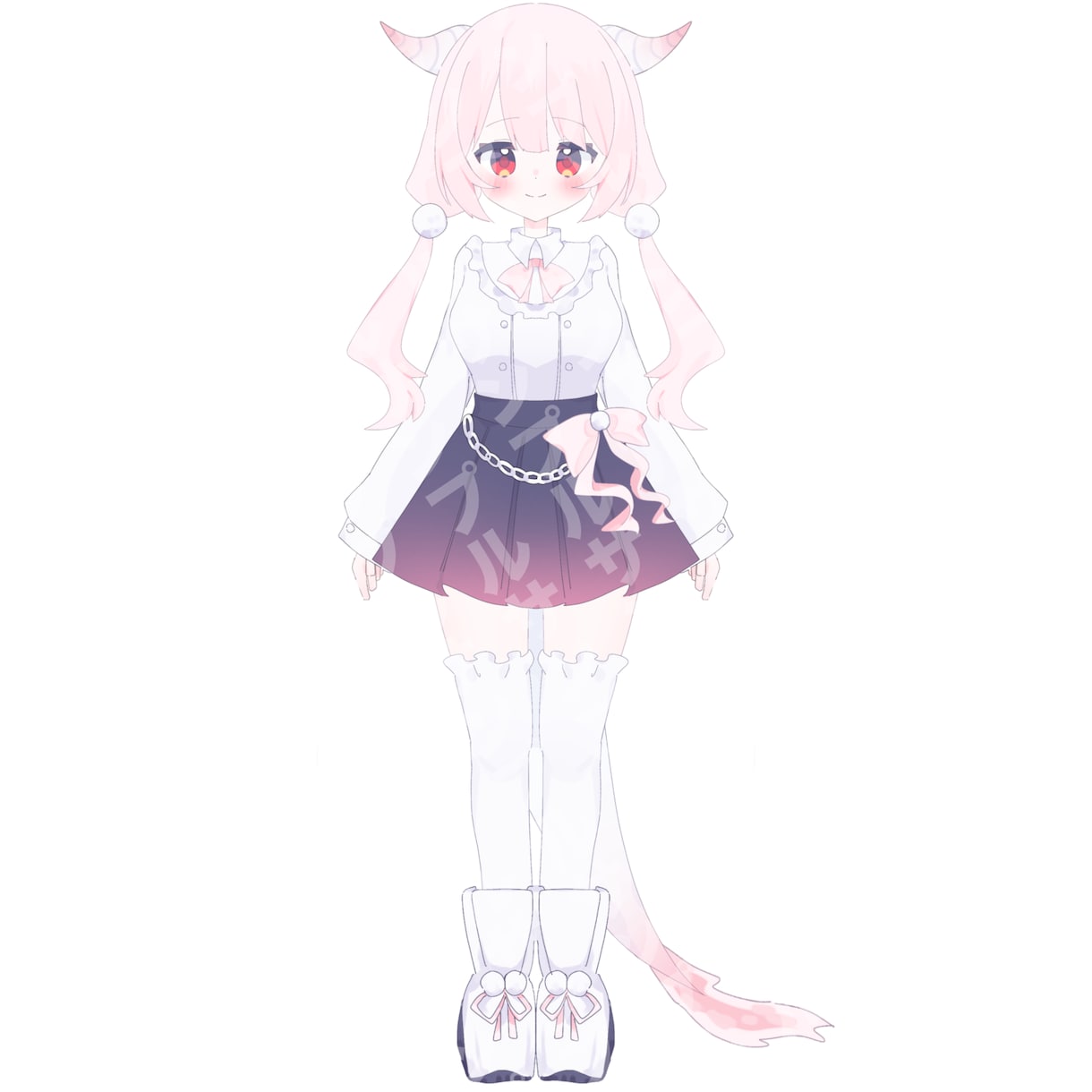 シンプルかつ可愛いVTuberイラストを作成します キャラクターデザインからパーツ分けまで作成可能 イメージ2