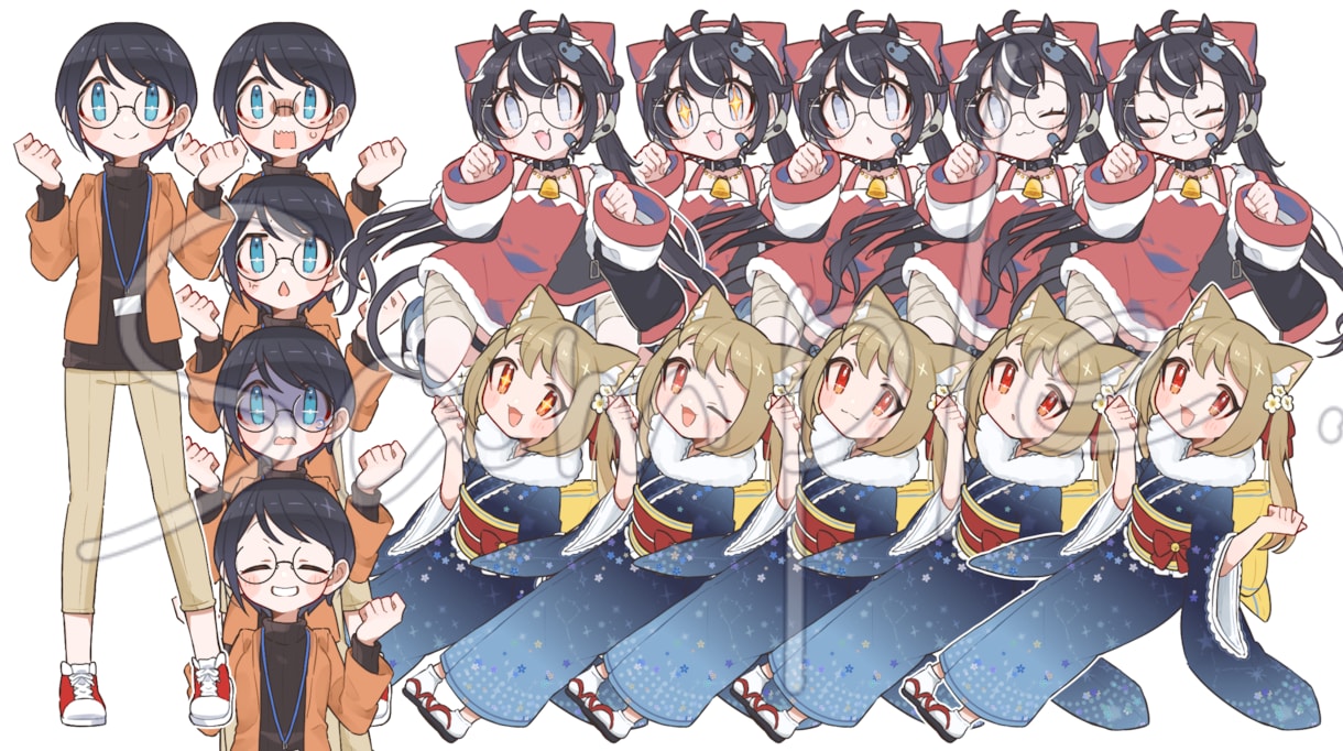 使いやすい立ち絵イラスト製作致します 特徴的なデザインが欲しい方向け イメージ3