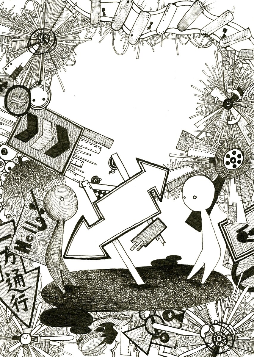 ごちゃごちゃした絵を描きます デジタル、アナログどちらでも対応できます。 イメージ2