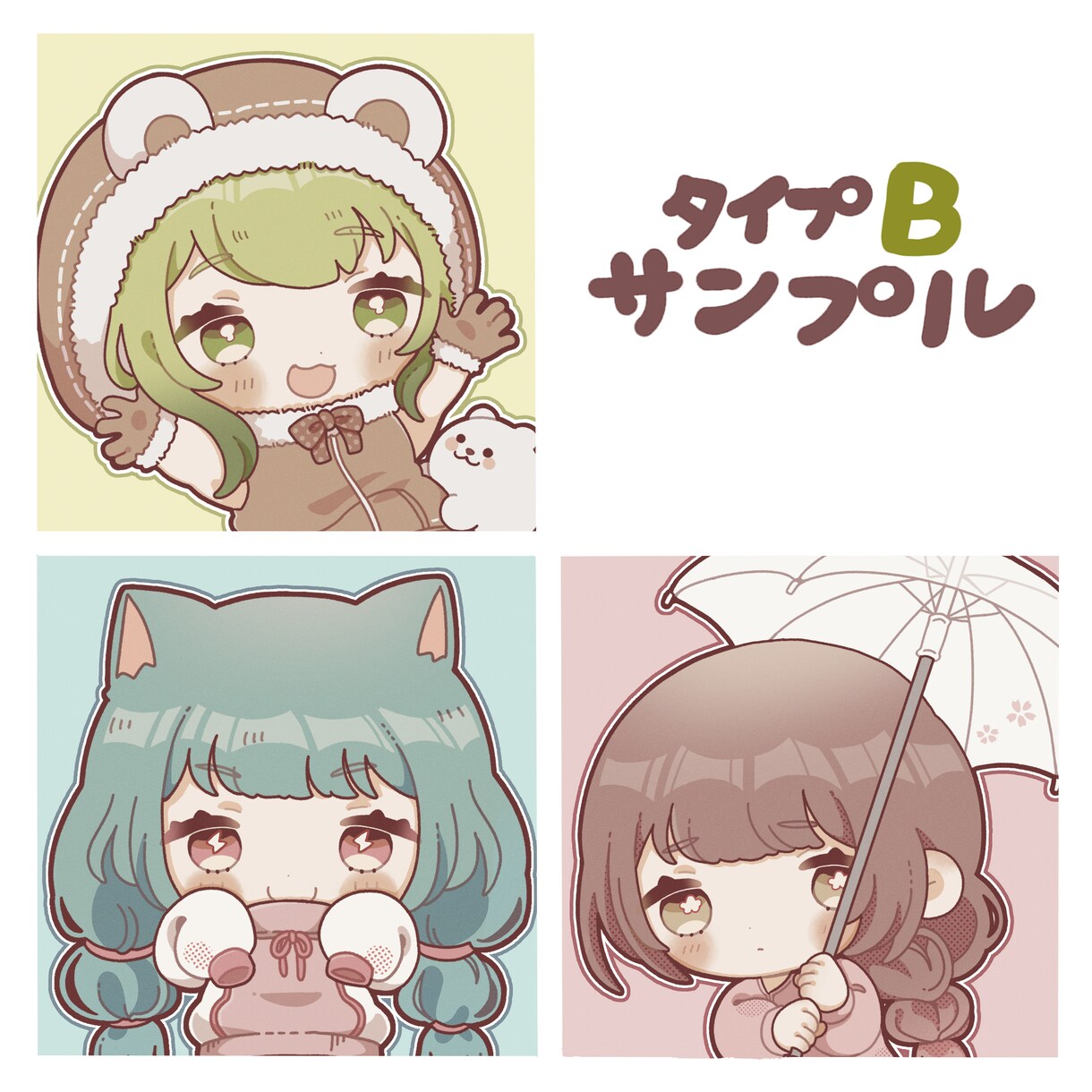 ゆるっとかわいいデフォルメイラスト描きます 〇SNSのアイコンやグッズなどにも！ イメージ7