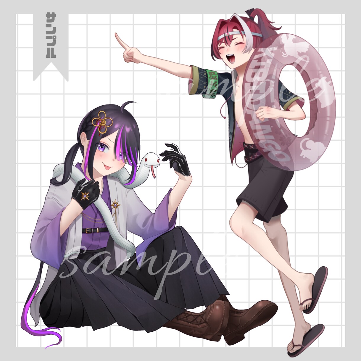 TRPG、IRIAMなどで使える立ち絵を描きます 表情、服装差分〇！最短1週間で、貴方だけの立ち絵を作ります イメージ6
