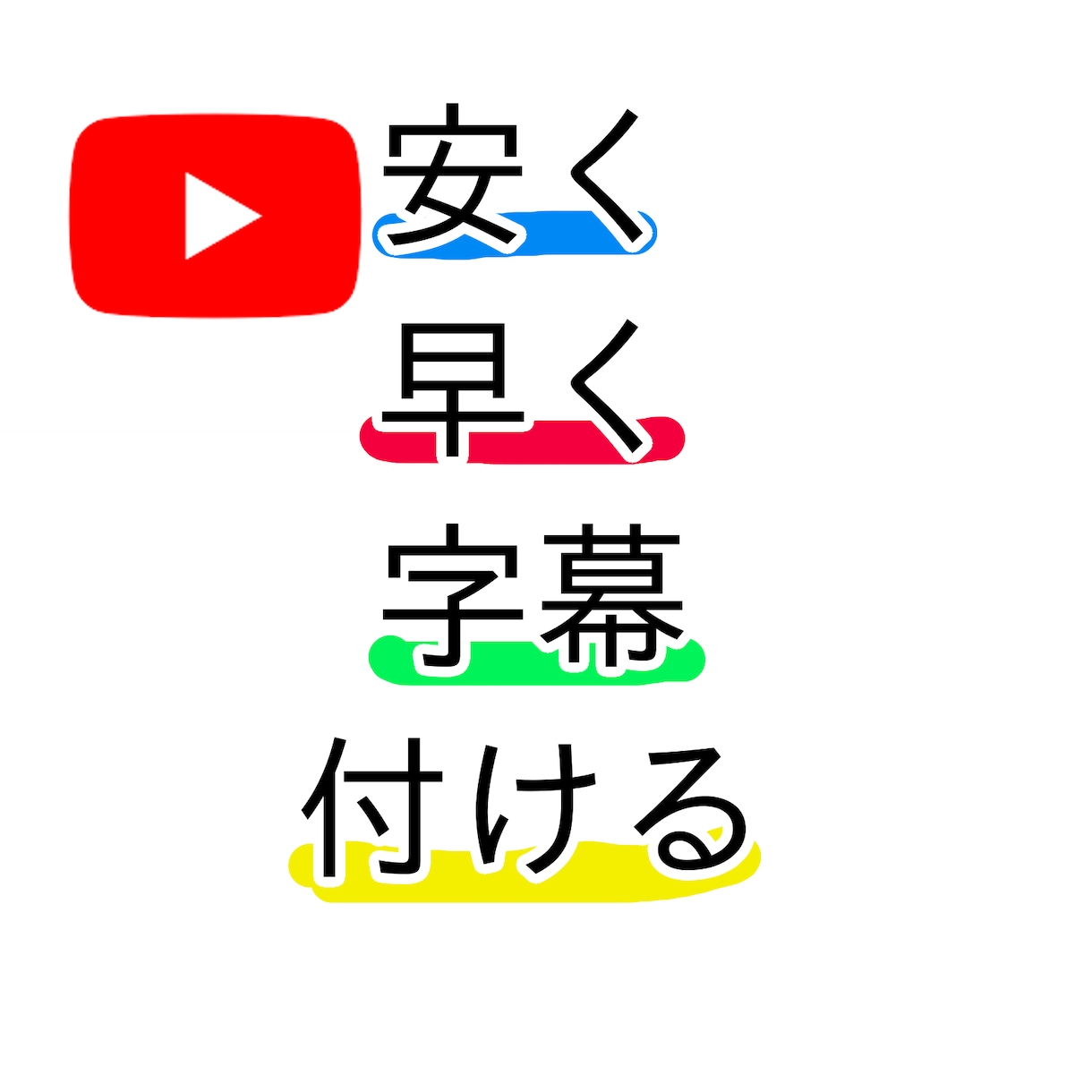 YouTube用動画にフルテロップ付けます 安く、早く、正確に面倒な要点テロップ、フルテロップ行います！ イメージ1