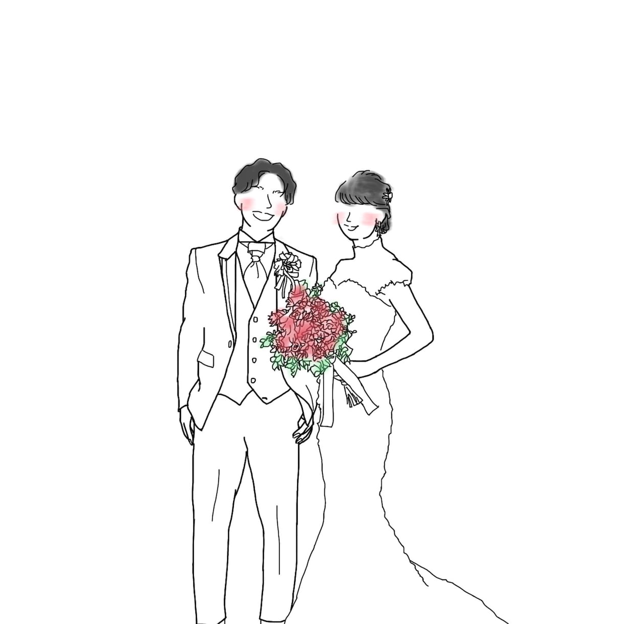 スペシャルな思い出の１枚をイラストにします 世界にたったひとつの、特別な思い出。 イメージ2