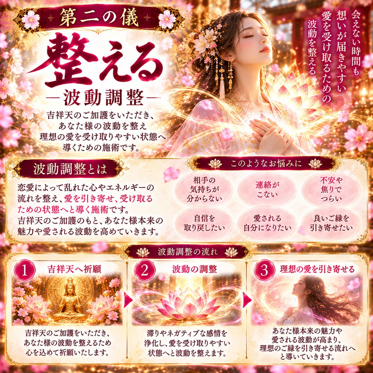 もう一度あの人と結ばれたい…祈祷師が叶えます あなただけの特別祈願を四段階に分けて心を込めて祈願いたします イメージ4