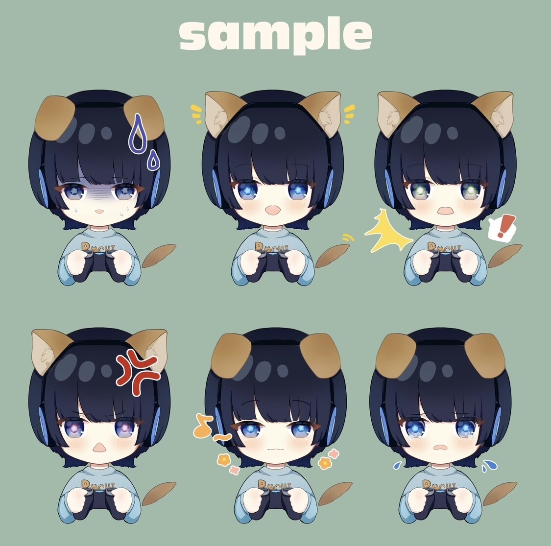 SNSやYouTubeで使えるミニキャラ描きます かわいくて使いやすい！動画などで使える表示差分も◎ イメージ2