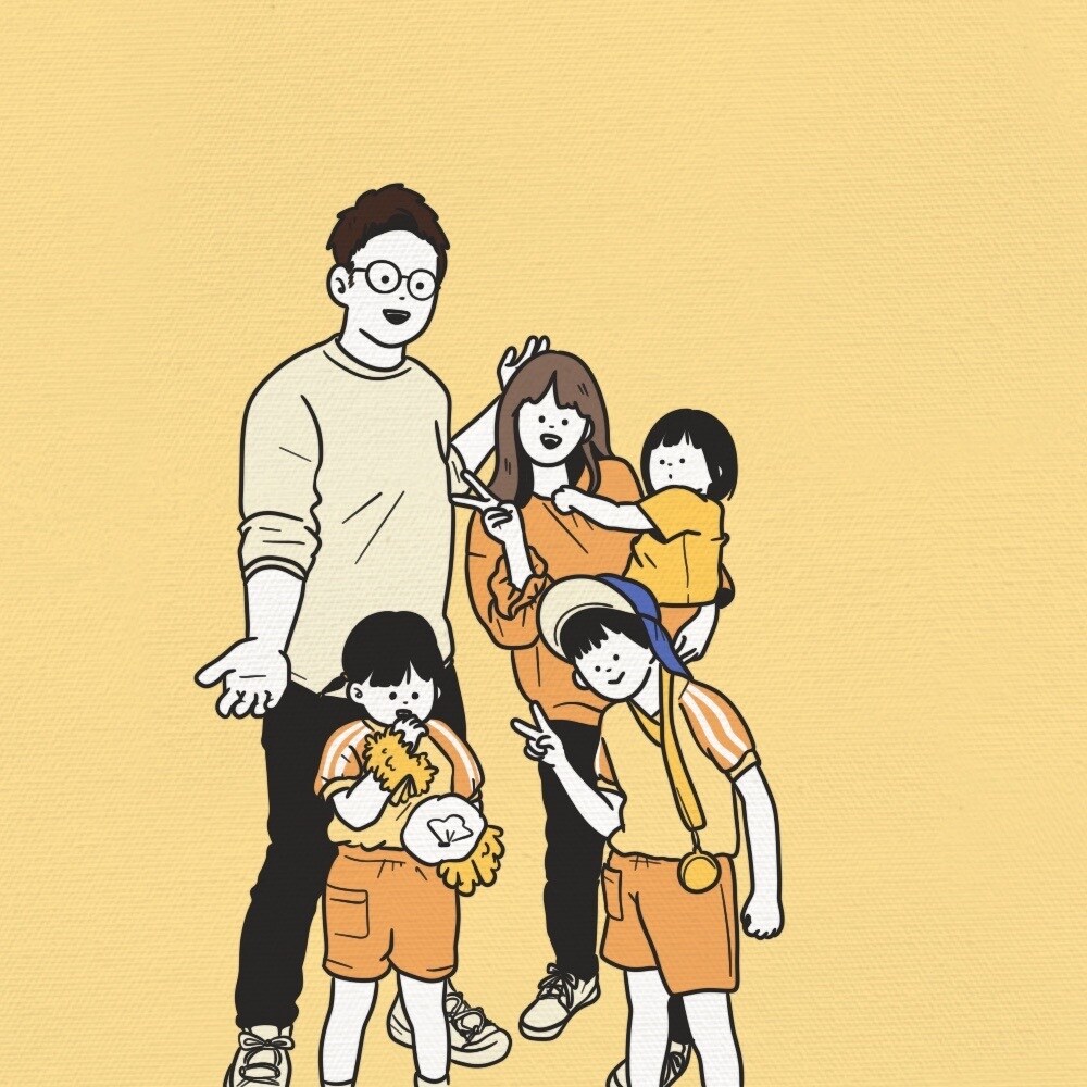 シンプルな似顔絵作成します シンプルで目を引く可愛い似顔絵作成します◎ イメージ2