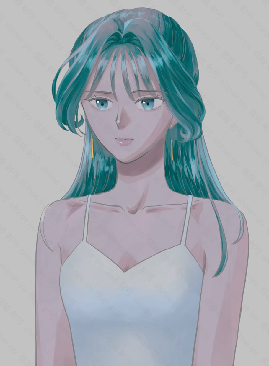シリアスな女性のイラスト描きます 落ち着いた色味と、シリアスな表情のアイコンを使いたい方へ イメージ4