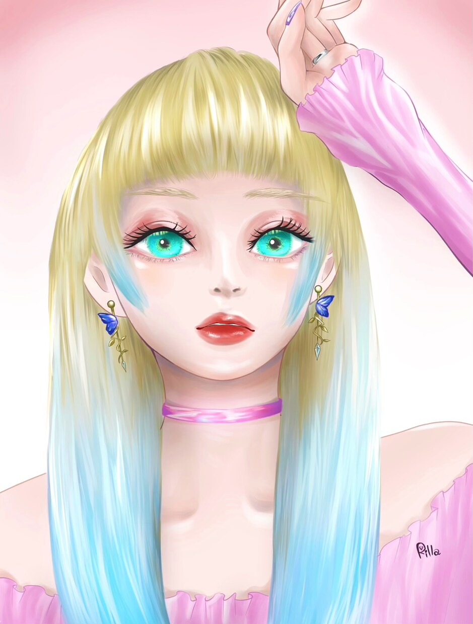 クールビューティな人物アイコン・1枚絵等制作します SNSアイコンや挿絵、プレゼント等に目を惹く1枚を イメージ6