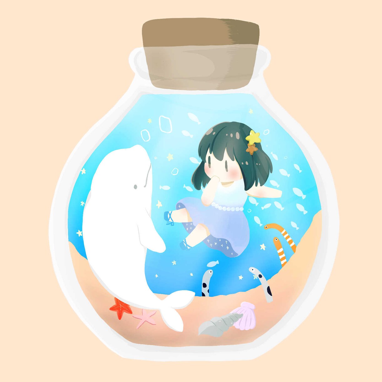 SNSのアイコン、一枚イラストをお描きします かわいい・ほんわかテイストのイラストをご希望の方に◎ イメージ3