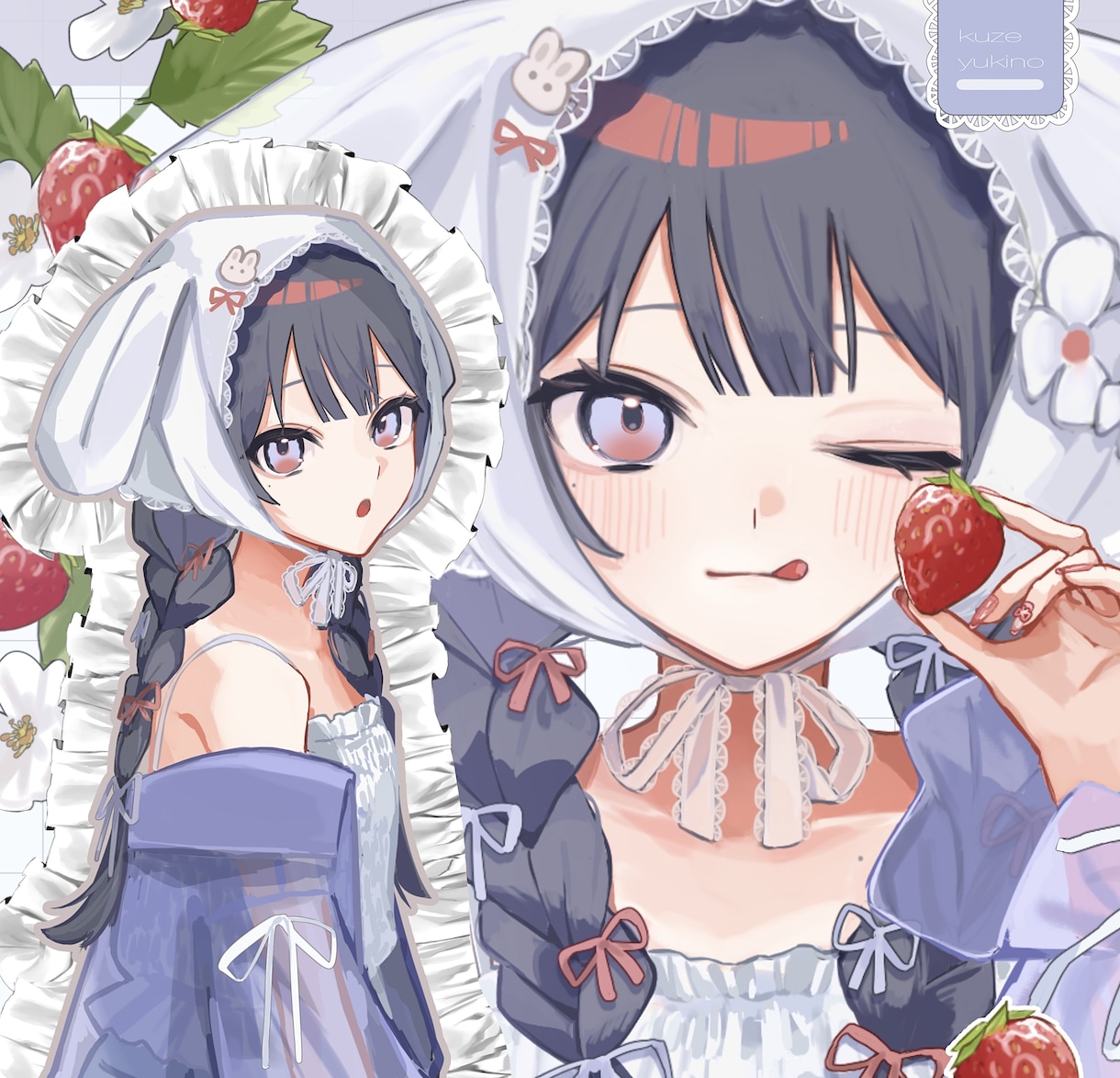 商用◎可愛い透明感溢れる女の子を描きます 歌ってみたやアイコン、グッズ等に是非！ イメージ1
