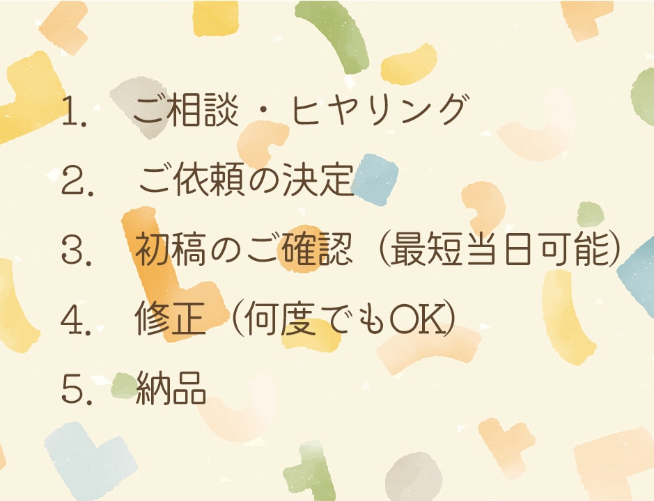 子ども・ママに向けたデザイン心を込めて作ります サポート充実！保育で培った「寄り添う心」で愛のあるデザインを イメージ8