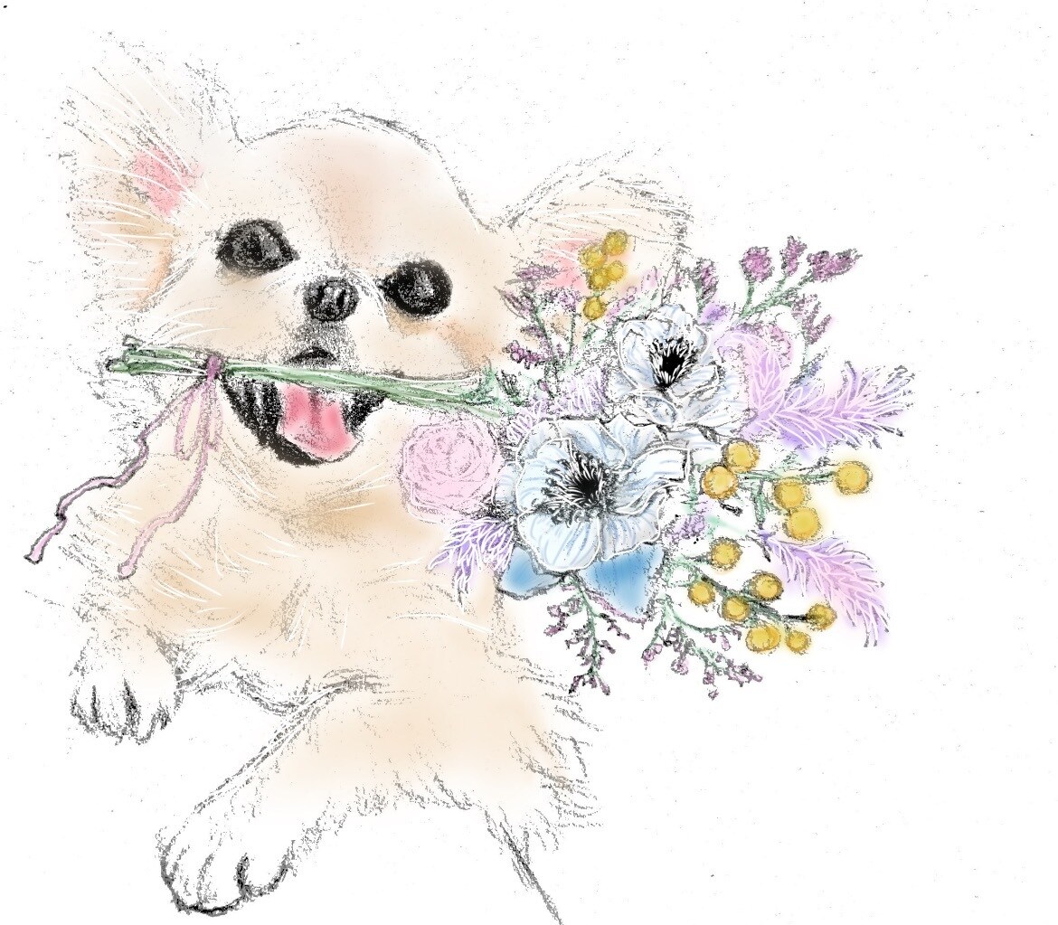 お手頃価格でペット×オシャレな花の絵描きます 爬虫類OK！お誕生日・記念・プレゼントに是非♪ イメージ2