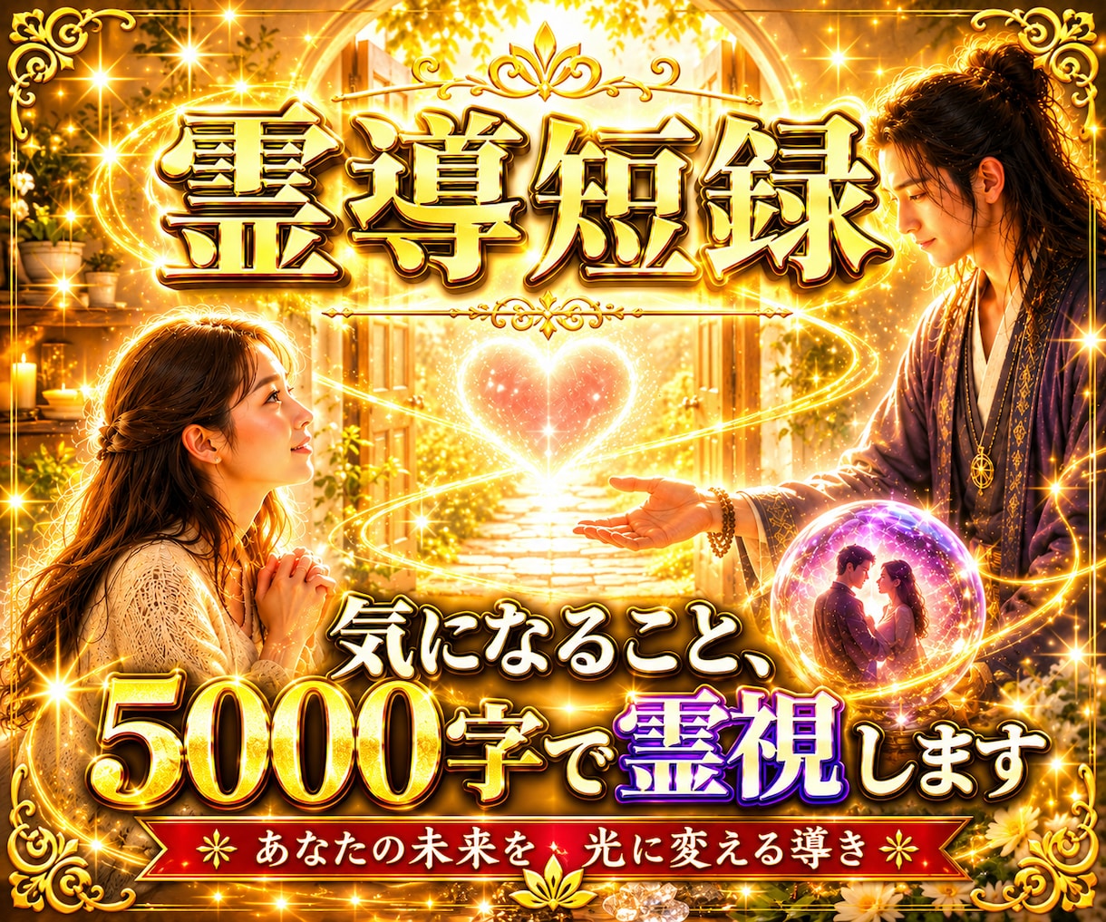 一番気になることを霊視します 霊導短録｜まず試してほしい5,000字の霊視鑑定 イメージ1