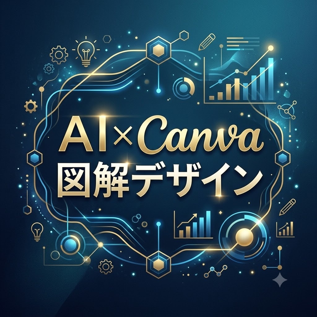 AI×Canvaで図解デザインを生成致します デザインの手間をゼロに。伝わる高品質な図解を即座に作成！ イメージ1