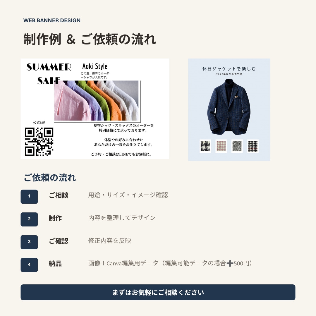 Web・ブログ用画像をおしゃれに作ります シンプルで見やすく、伝わるデザインに イメージ3