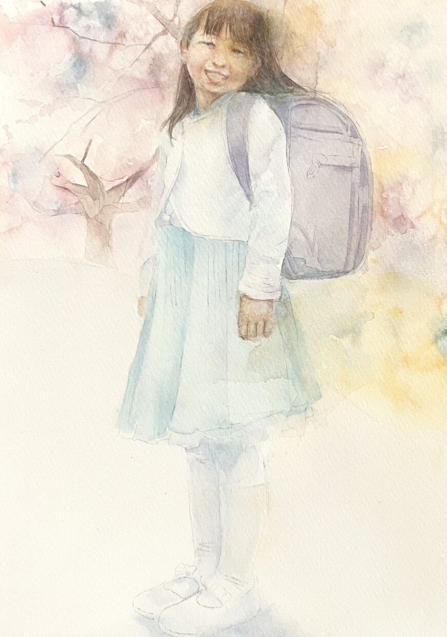 水彩を使って大切な方やペットさんの絵を描きます 贈り物に。結婚式のウェルカムボードに。ペットさんの記念日に‥ イメージ5