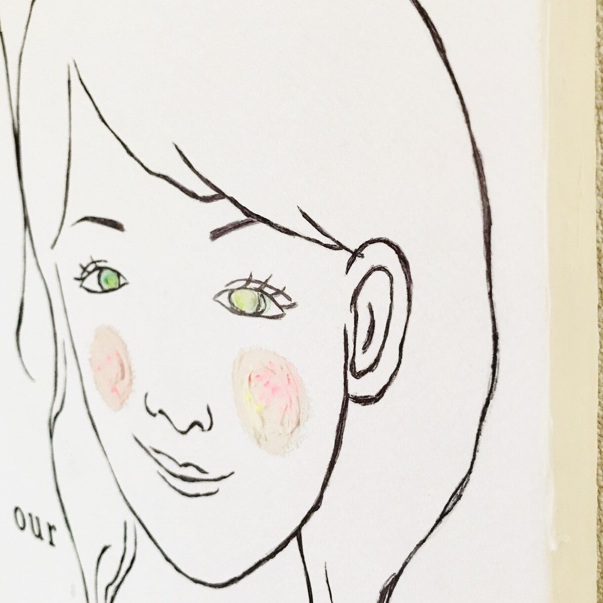 似顔絵のウェルカムボード作ります インテリアにも♡シンプルでモノトーンなウェルカムボード イメージ2