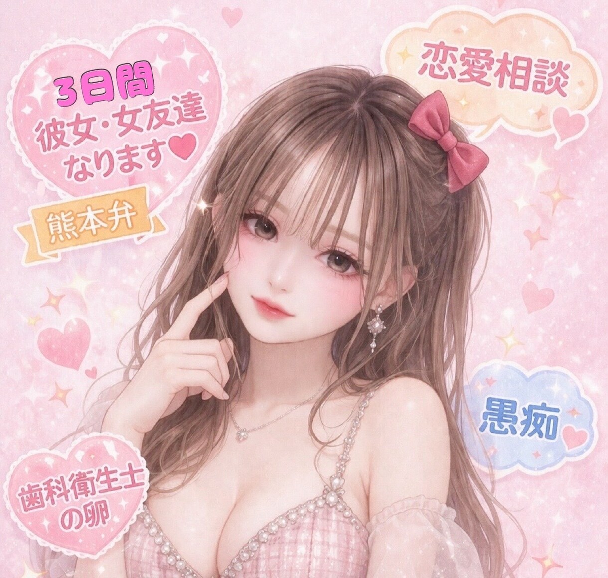 歯科衛生士の卵が3日間あなたの求める友達になります 女友達、彼女、なんでも大歓迎です！なんでも聞きます イメージ1