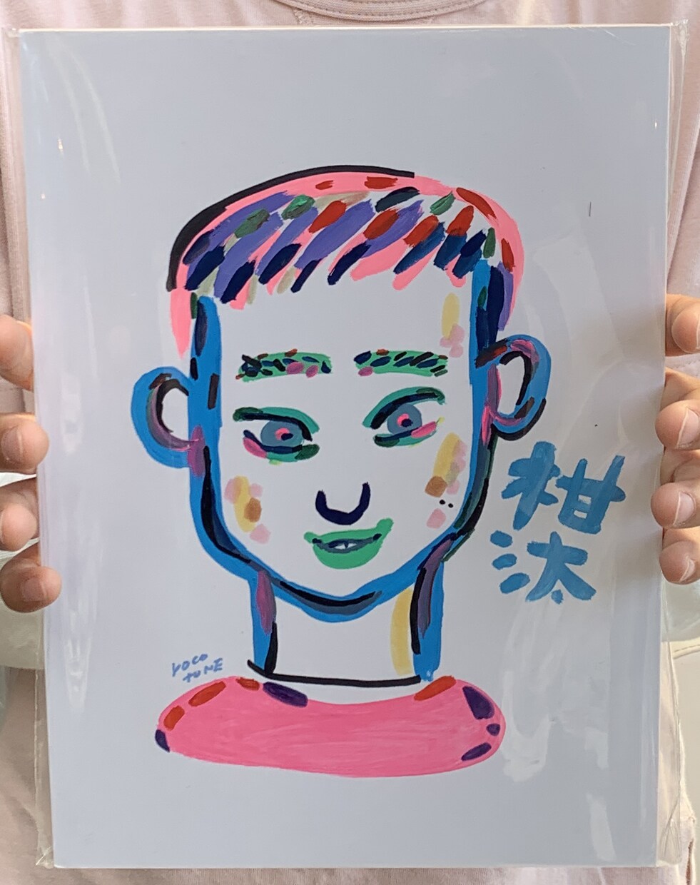 ポップビビット「絵具」で描く！似顔絵描きます プレゼントやお部屋のインテリア、記念品として！ イメージ1