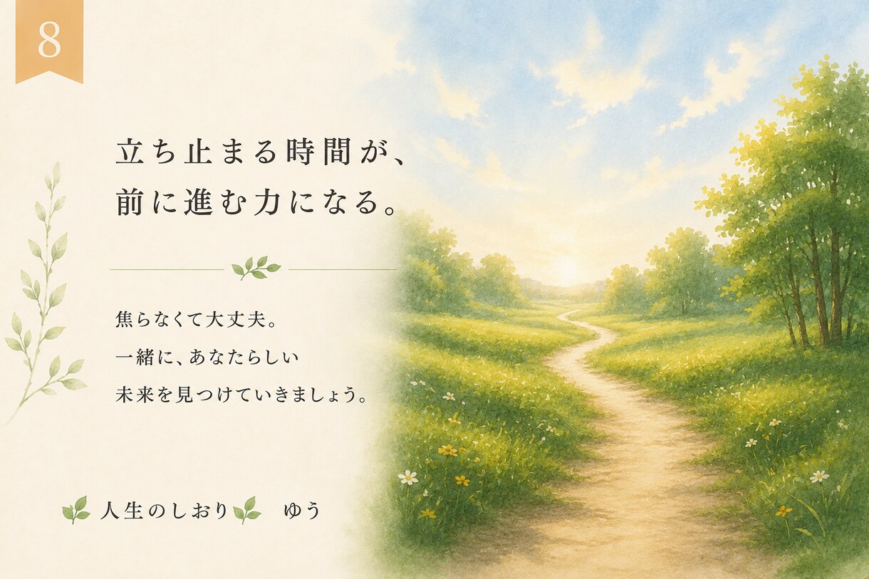 心を整理する時間　Ｉ　人生を一緒に考えます 仕事・人生・恋愛・結婚　あなたらしい答えを一緒に見つけます。 イメージ8