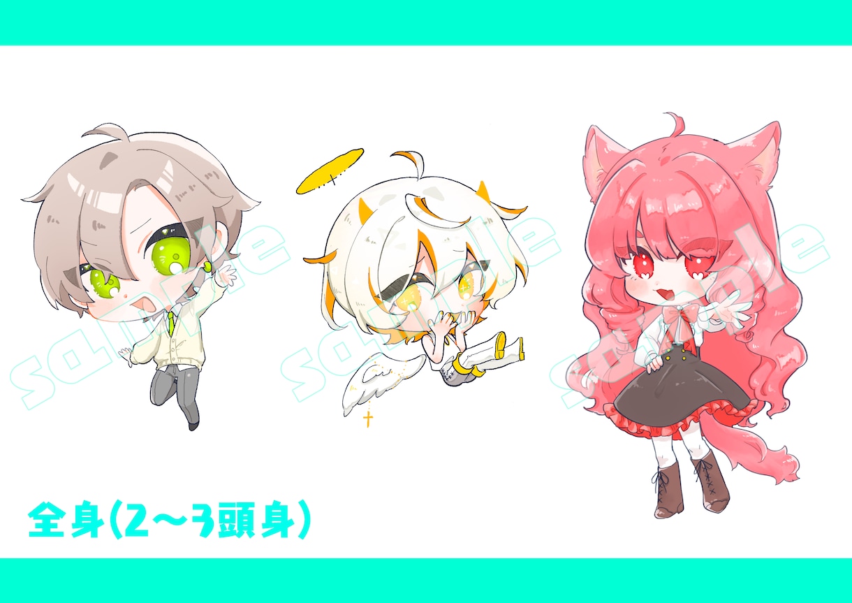ポップで可愛いミニキャライラストを描きます SNSアイコンや動画の素材に！ イメージ3